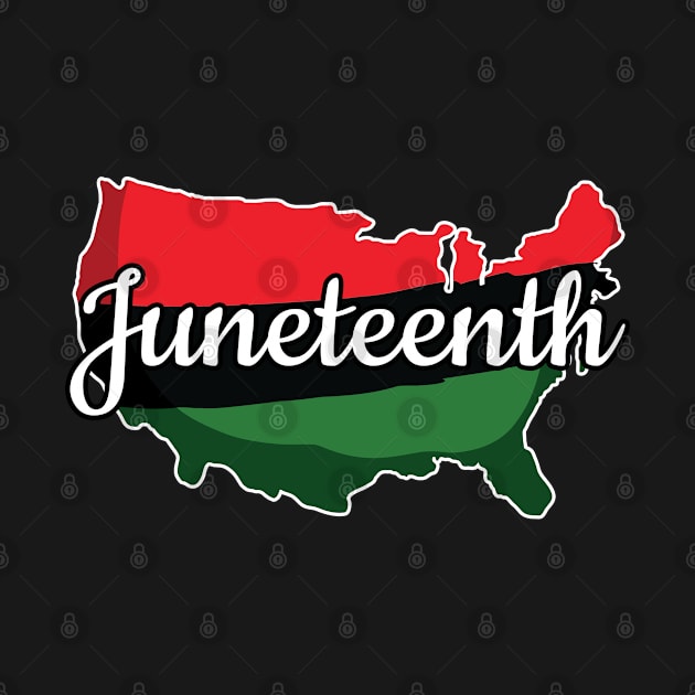 Juneteenth June 19, 1865, African American Melanin Black by Magic Arts