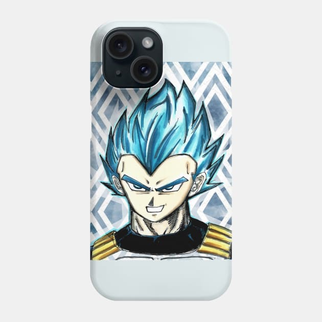 super saiyan the prince vegeta Phone Case by jorge_lebeau