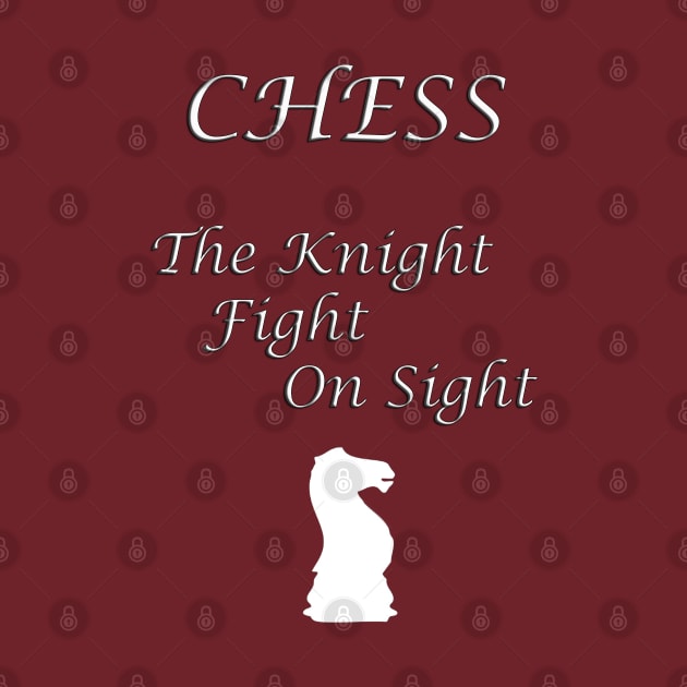 Chess Slogan - The Knight by The Black Panther