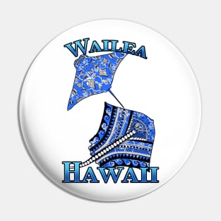 Wailea Vacation Tribal Stingrays Pin