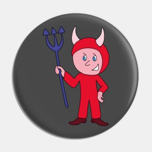 Cute Devil Halloween Costume Pin