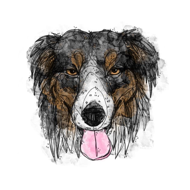 Black Tri Aussie by InkedinRed