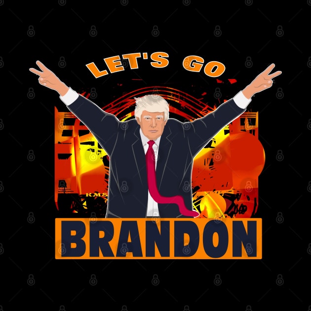 Funny Let's Go Brandon Anti Biden Trump Political Humor by DesignFunk