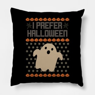 Ghostly Haunted Holidays Sweater Boo Pillow