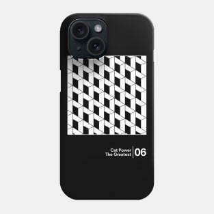 Cat Power - The Greatest / Minimalist Artwork Design Phone Case