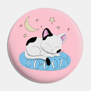 Cute Sleeping Cat Pin