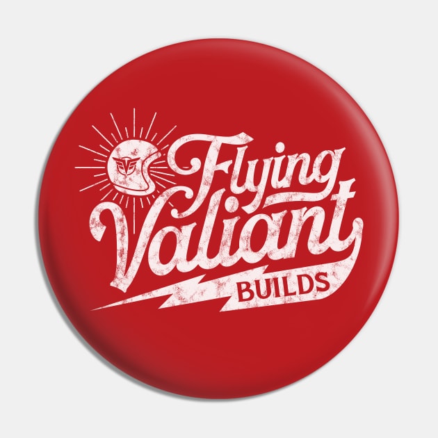 Flying Valiant Builds (Biker Style - Worn White on Red) Pin by jepegdesign