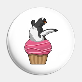 Penguin with Muffin Pin