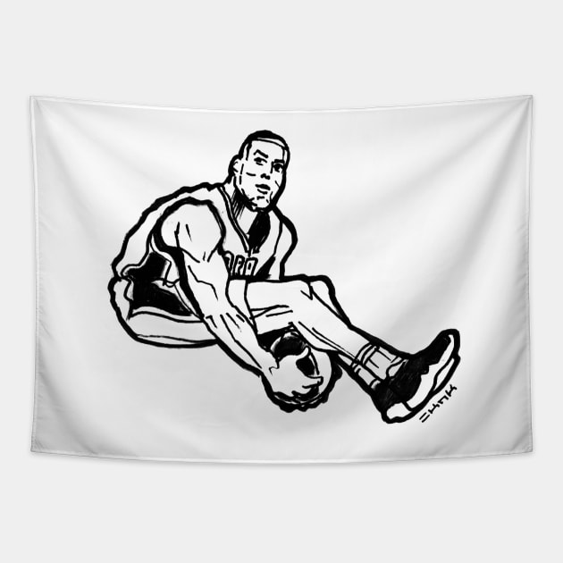 Dunking Gordon All Star 2016 Tapestry by sketchnkustom