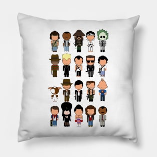 1980s Classic Movie Icons - "Vector-Eds" Pillow