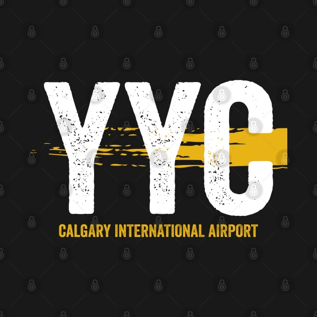 YYC Airport Code Calgary International Airport by VFR Zone