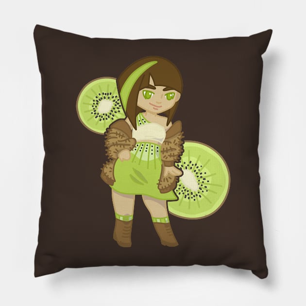 Kiki Kiwi - Fruity Friends Pillow by ncprocter