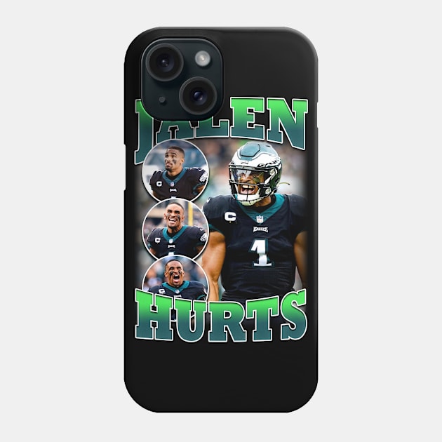 Jalen Hurts Bootleg Vintage Phone Case by bmbg trian