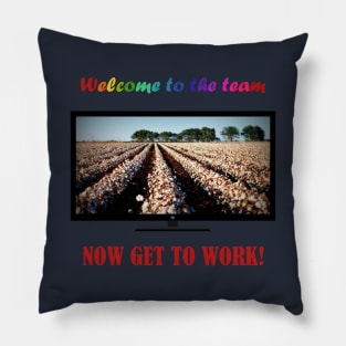 Modern Cotton Fields Life Pillow