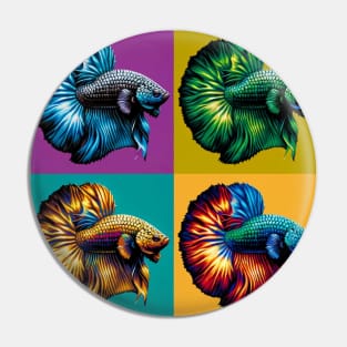 Dragon Scale Betta - Cool Tropical Fish Pin