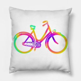 Rainbow Bicycle Pillow