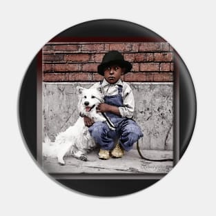 A Boy and His Dog Pin