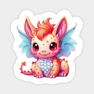 Kawaii Dragon Drawing Magnet