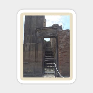 Pompeii Stairway near Mt. Vesuvius, Naples, Italy Magnet