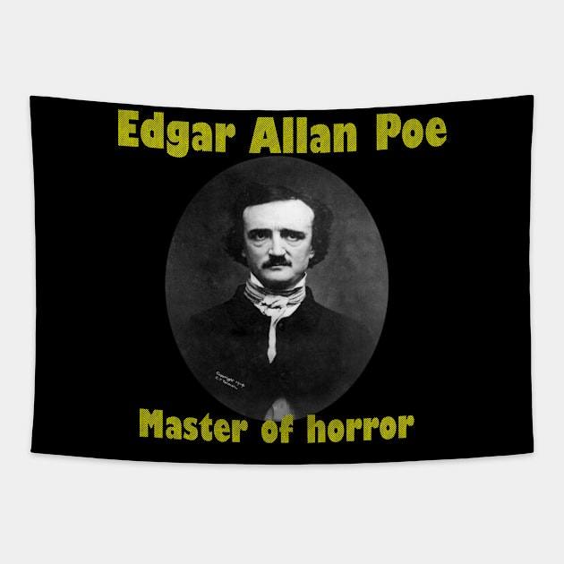 Edgar Allan Poe Tapestry by cypryanus