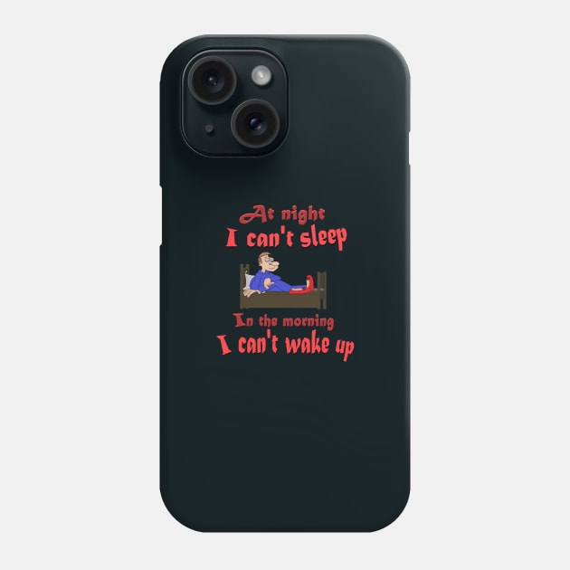 At night I can't sleep Phone Case by KJKlassiks