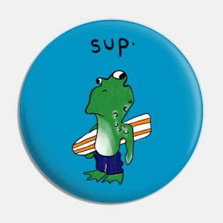 Surfer Dude Froggy Pin