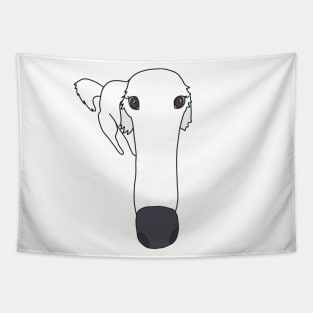 Tiktok Borzoi long nose dog without text Tapestry