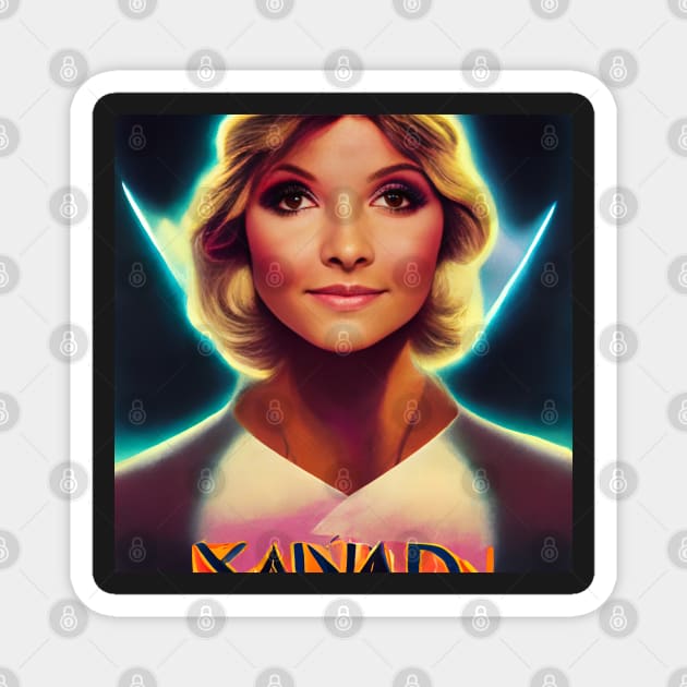 olivia newton john xanadu Magnet by ai1art