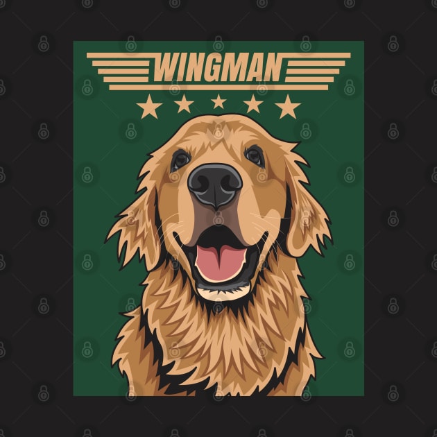 Golden Retriever Wingman by Dogiviate