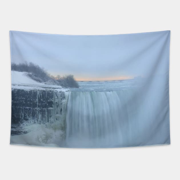 Niagara Falls in Winter Tapestry by Christine aka stine1