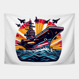 Aircraft Carrier Tapestry