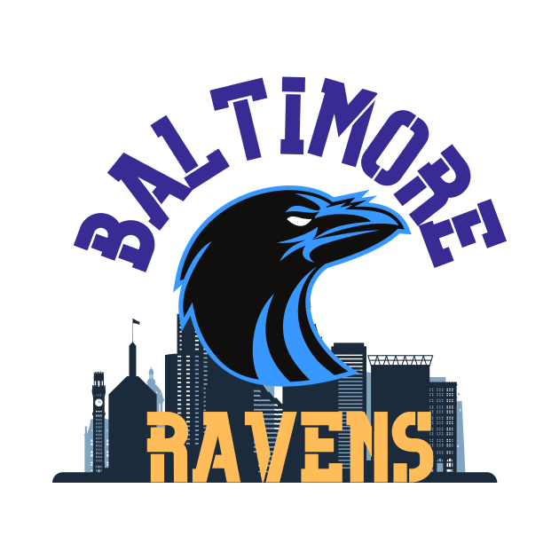 Baltimore ravens by Benjamin Customs