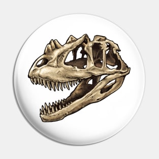 Dinosaur Skull Ceratosaurus Sticker Pin