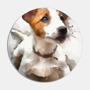 Watercolor Jack Russell Terrier - Dog Lovers Pin