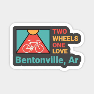 Two Wheels, One Love Magnet