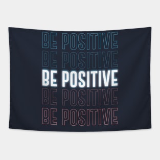 positive vibes neon effect Tapestry