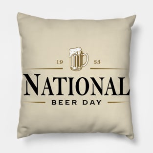 GuiNational Beer Day Pillow