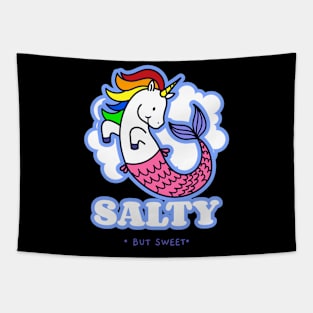 Salty But Sweet Mermicorn Tapestry