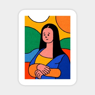 Mona Lisa Pop Art Illustration Magnet