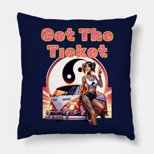 Kawaii, Anime Girl, Got The Ticket | Catsie Cat Pillow