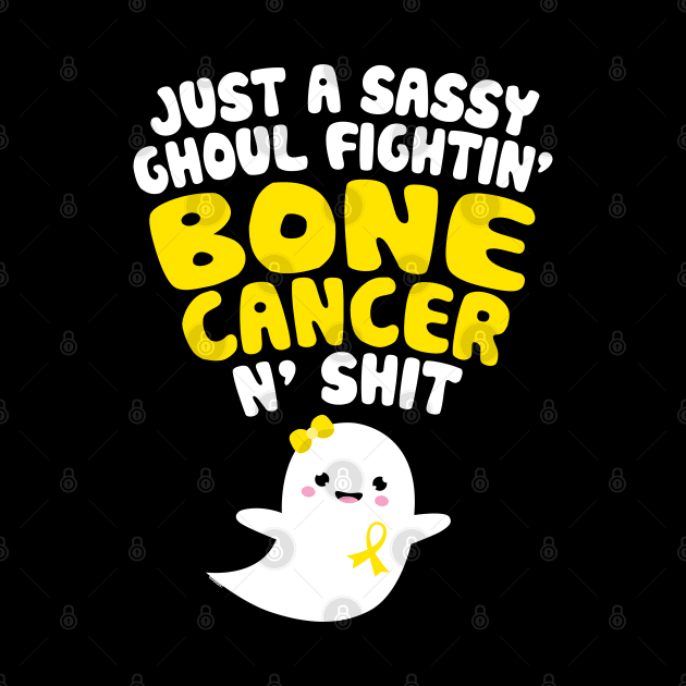 Sassy Ghoul Fighting Bone Cancer n Shit Ghost Funny by jomadado