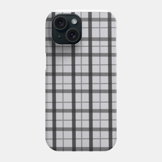 Grey Plaid Phone Case by Smilla