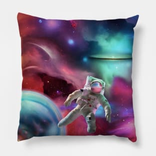 Interstellar Moves outer space fantasy art Pillow