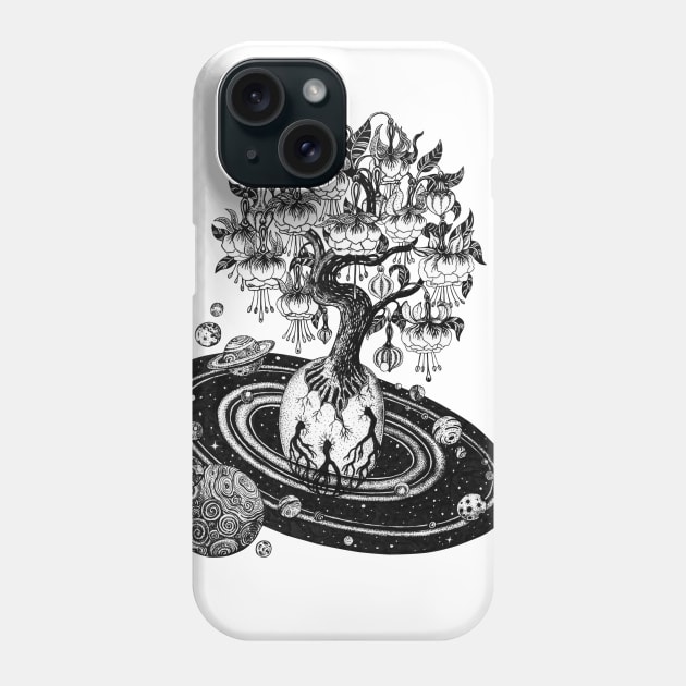 Space tree of life egg of universe Phone Case by ruta13art