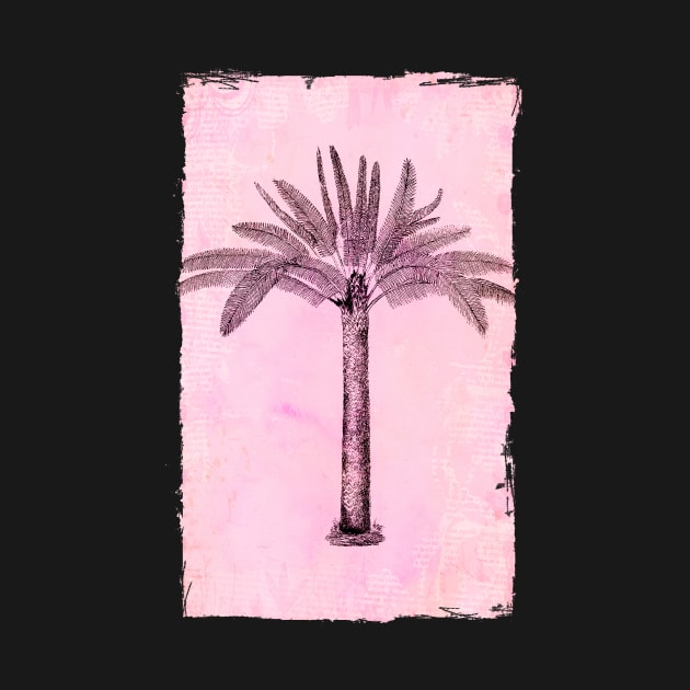 Vintage Palm Tree by LebensART