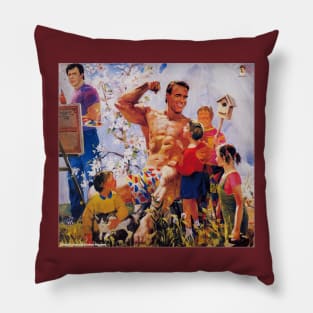 In the Garden With Sylvester and Arnold Pillow