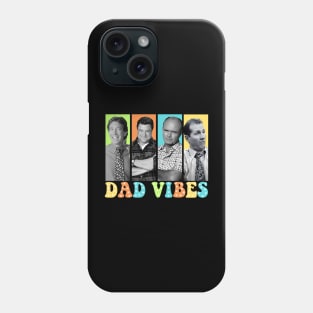 Retro Dad Vibes 90s Dad Vibes, Happy Fathers Day Phone Case