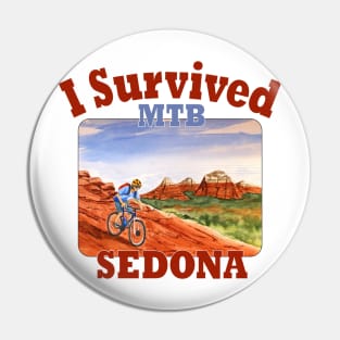 I Survived MTB, Sedona Pin