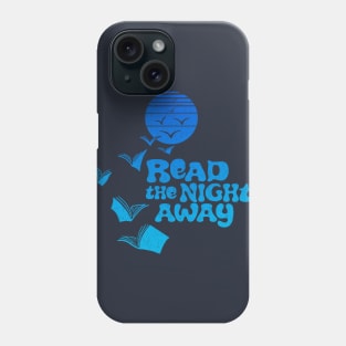 Read the Night Away - Retro Blue Phone Case