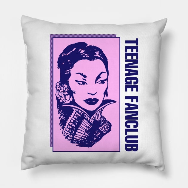 Teenage Fanclub - Oriental - Tribute Artwork Pillow by Vortexspace